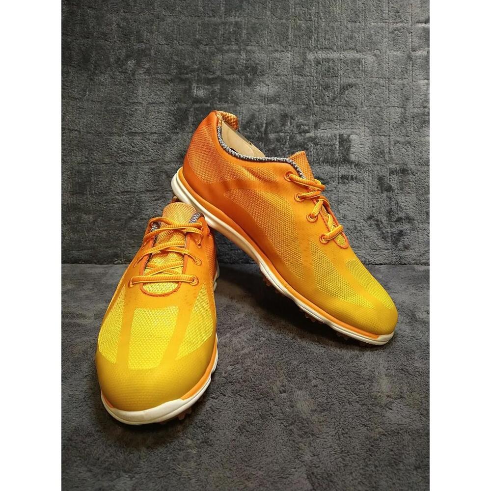FootJoy EmPower 98005 Women's 8M Spikeless Orange Yellow Lace Up Golf Shoes
